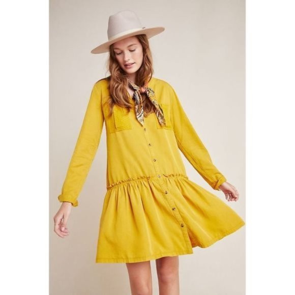 Anthropologie Dresses & Skirts - Anthropologie Marlie Button-Front Tunic dress